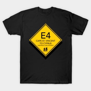 E4 Cape St. Vincent to Cyprus - European Long distance Path T-Shirt